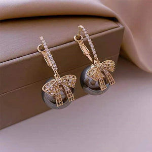 Shiny Crystal Ball Earrings