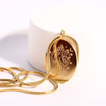 Load image into Gallery viewer, Oval Zodiac Pendant Necklace
