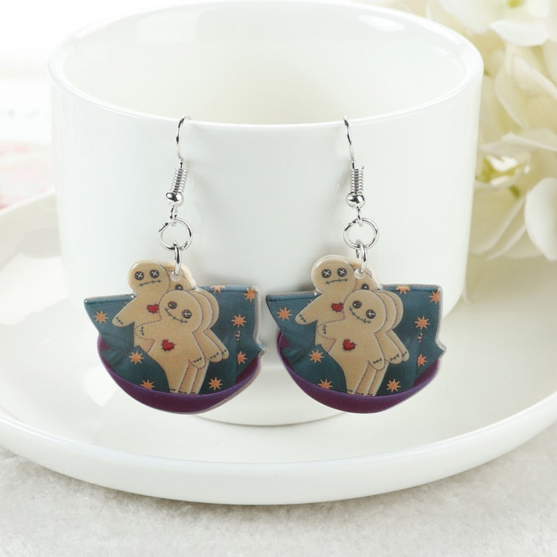 Halloween Acrylic Drop Earrings