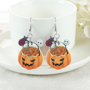 Halloween Acrylic Drop Earrings