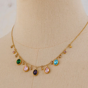 Elegant Crystal Charm Necklace