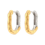 Load image into Gallery viewer, Vintage Mixed Color Oval Hoop Earrings

