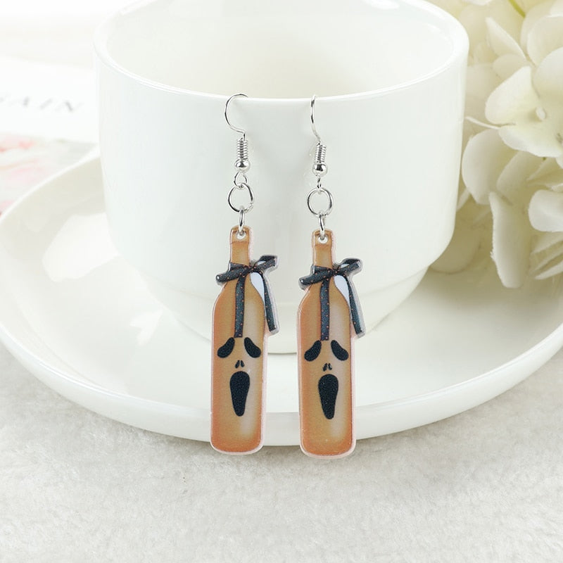 Halloween Acrylic Drop Earrings