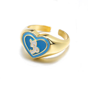 Colorful Zodiac Signet Ring