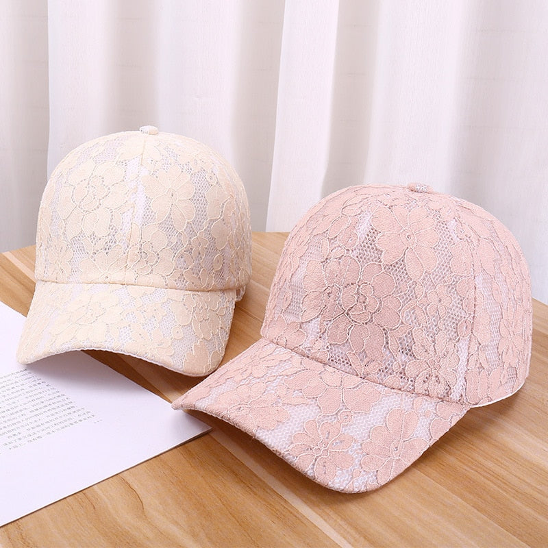 Floral Lace Baseball Cap