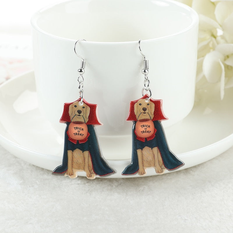 Halloween Acrylic Drop Earrings