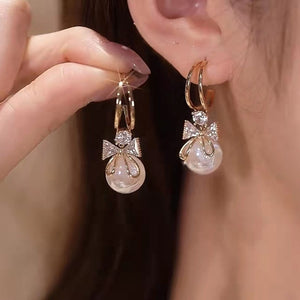 Shiny Crystal Ball Earrings