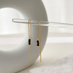 Load image into Gallery viewer, Colorful Beaded Thread Earrings
