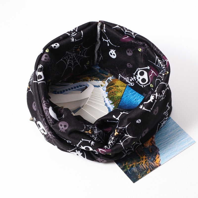 Halloween Print Wide Crossknot Headband