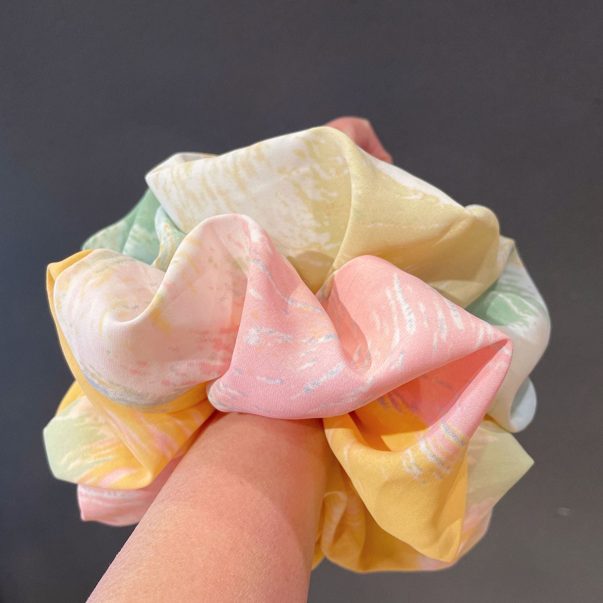 Oversized Paint Drip Hair Scrunchie