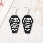 Load image into Gallery viewer, Thick and Spooky Dangle Earrings
