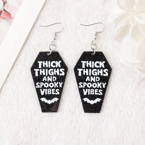 Thick and Spooky Dangle Earrings