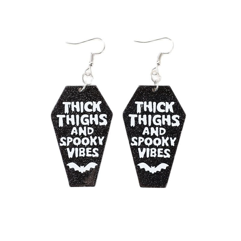 Thick and Spooky Dangle Earrings