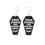 Load image into Gallery viewer, Thick and Spooky Dangle Earrings
