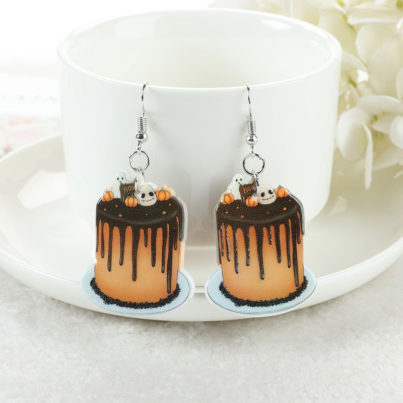 Halloween Acrylic Drop Earrings