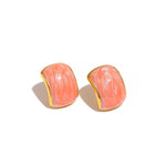 Load image into Gallery viewer, Pearled Enamel Stud Earrings
