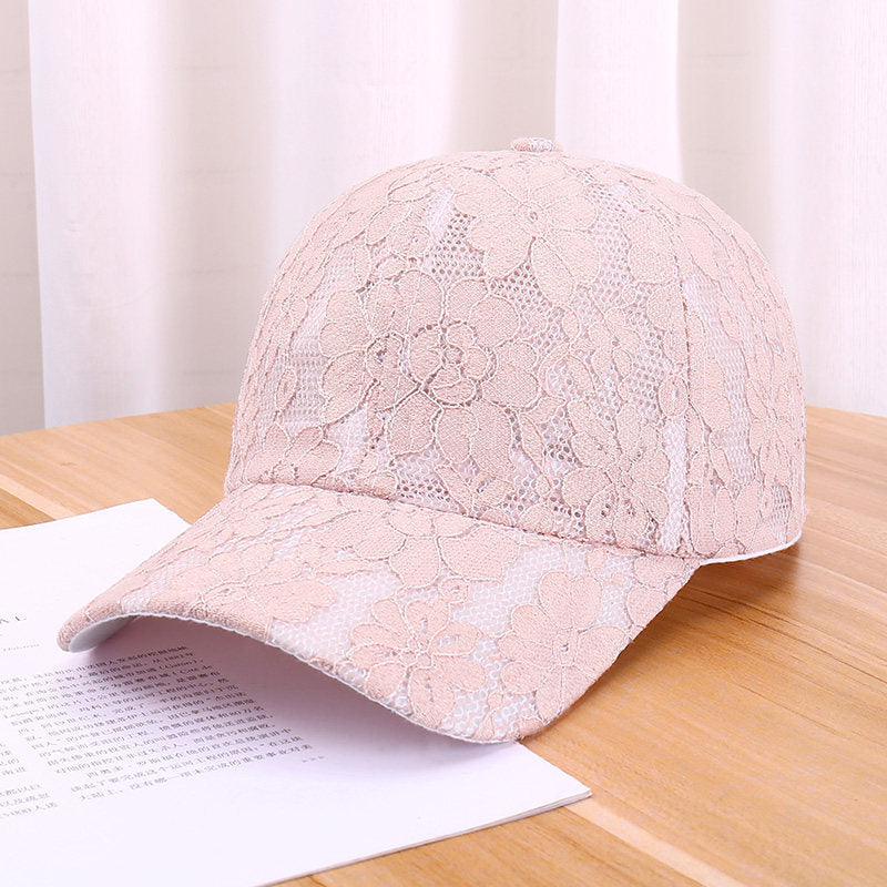 Floral Lace Baseball Cap Ever Adorned