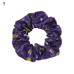 Halloween Printed Cotton Hair Scrunchie