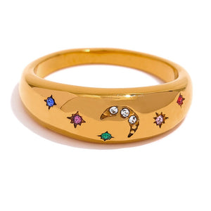 Celestial Crystal Statement Ring