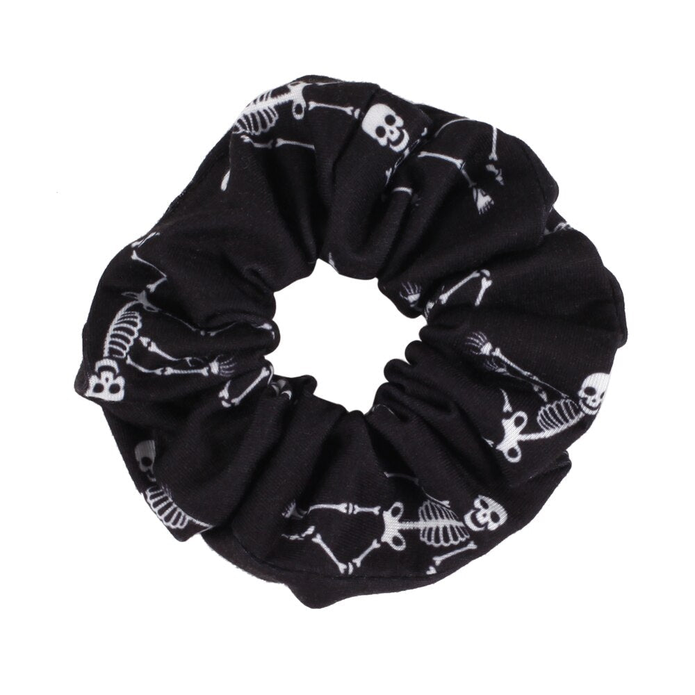 Halloween Mixed Print Hair Scrunchies