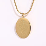 Load image into Gallery viewer, Oval Zodiac Pendant Necklace
