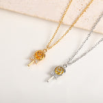 Load image into Gallery viewer, Crystal Lollipop Pendant Necklace
