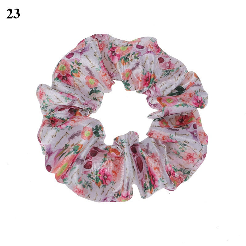 Halloween Printed Cotton Hair Scrunchie