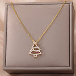 Load image into Gallery viewer, Shining Christmas Tree Pendant Necklace

