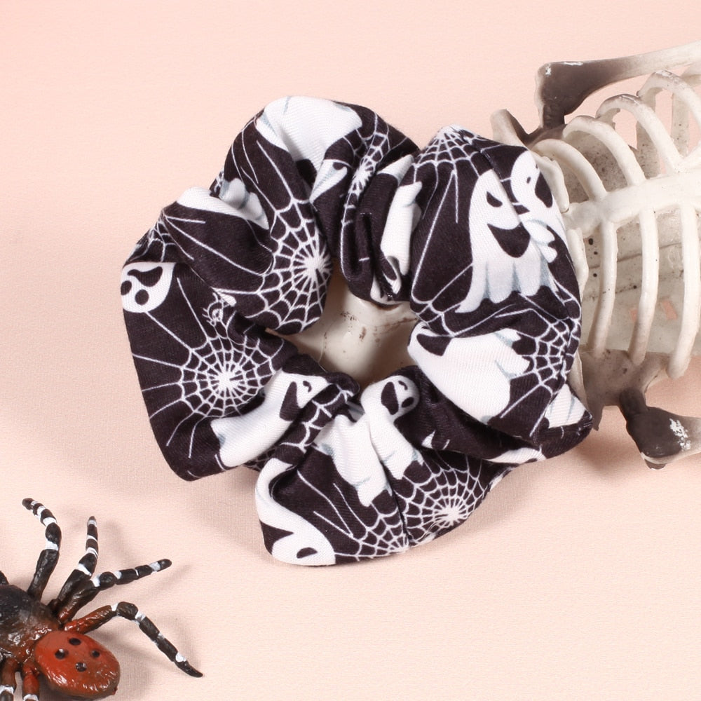 Halloween Mixed Print Hair Scrunchies