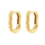 Load image into Gallery viewer, Vintage Mixed Color Oval Hoop Earrings
