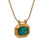 Load image into Gallery viewer, Crystal Squoval Pendant Necklace
