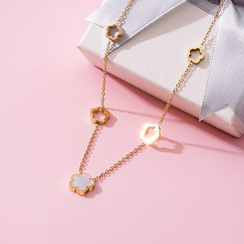 Lucky Clover Choker Necklace