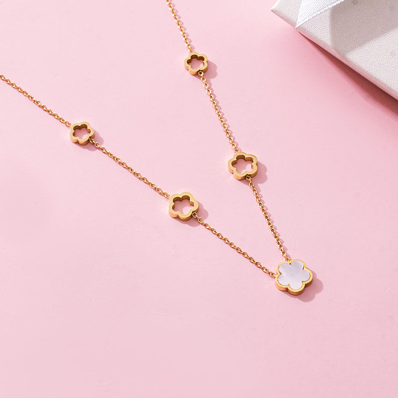 Lucky Clover Choker Necklace