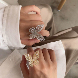 Butterfly Baguette Ring