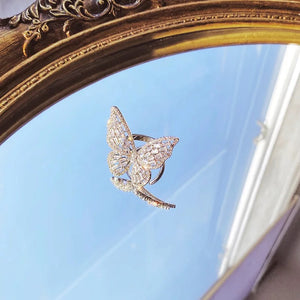 Butterfly Baguette Ring